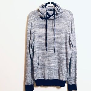 Express Blue Sweater with Hood sz XL